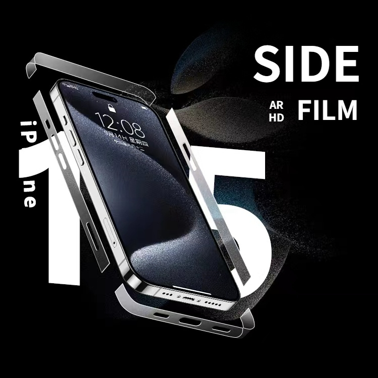 ฟิล์มกันรอย ขอบข้าง สำหรับไอโฟน 15 14 13 Pro Max 14 Pro 12 11 for iPhone pro max iPhone12ProMax สำหรับiPhone 12Pro i12 mini ฟิล์มขอบข้าง