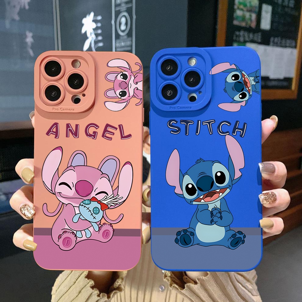 สําหรับvivo Y28 Y03 Y18 Y17S Y27 Y15A Y15S Y02S Y02A Y36 Y33S Y12S Y12A Y01 Y1S Y20A Y22 Angel Stitchน่ารักคู่เคสโทรศัพท์Anti Drop Cover