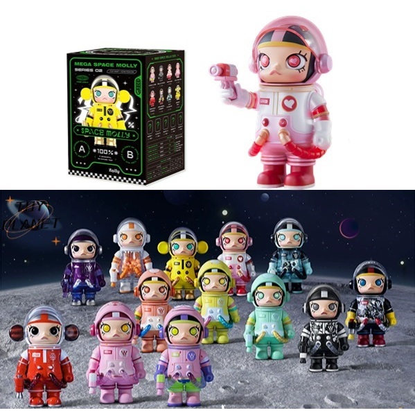 Pop MART popmart MEGA SPACE MOLLY ฟิกเกอร์ของเล่น 100% SERIES 02-B Coca-Cola
