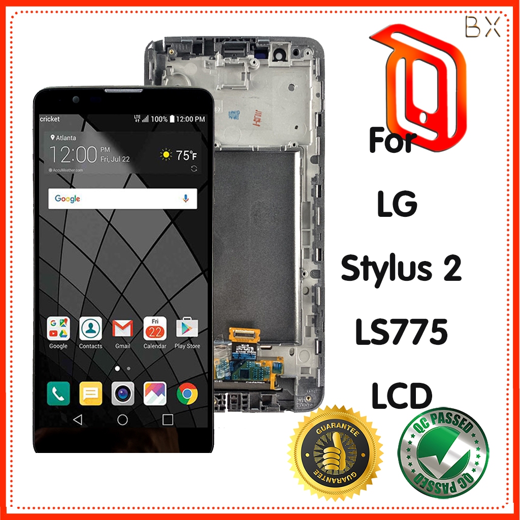 หน้าจอสัมผัส LCD พร้อมกรอบ สําหรับ LG G Stylus 2 LS775 K520 K520DY K540