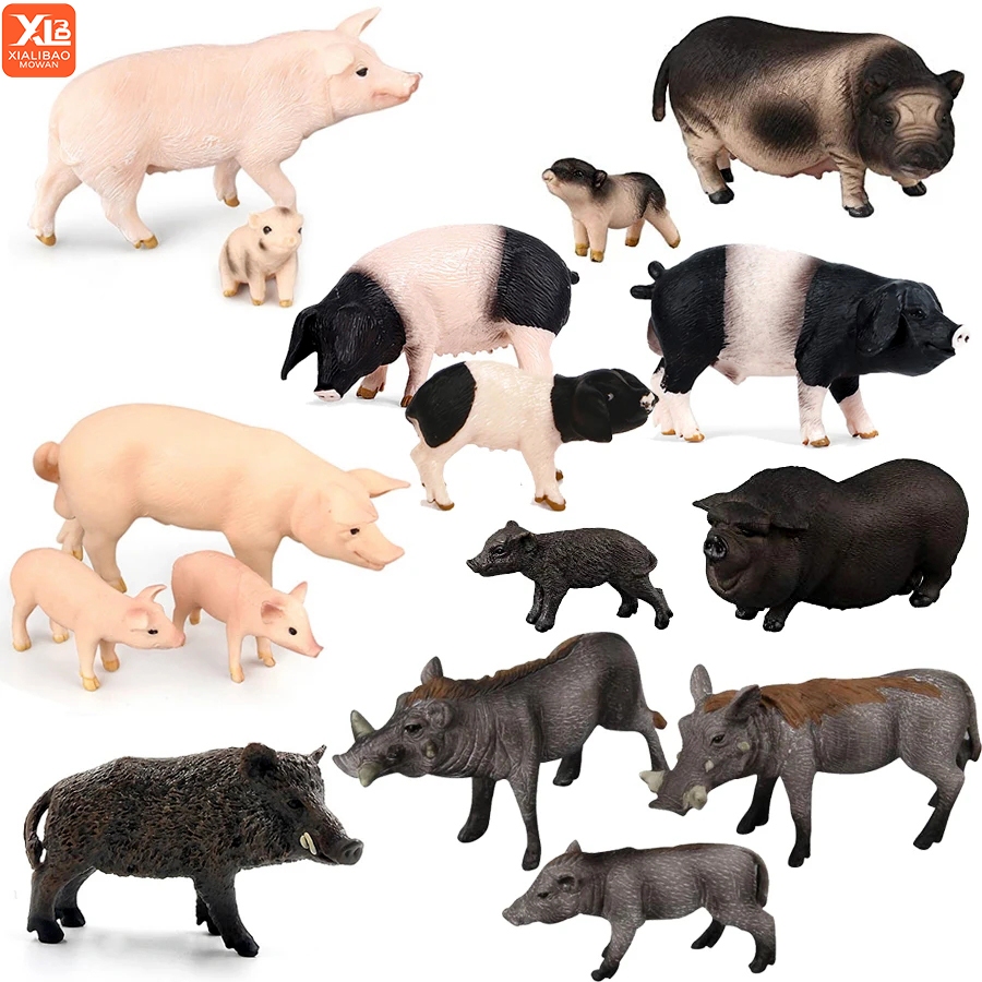 โมเดลฟิกเกอร์ รูปสัตว์ปีก หมูป่า หว่านหมูป่าจําลอง ของเล่นเสริมการเรียนรู้เด็ก สําหรับตกแต่งบ้าน