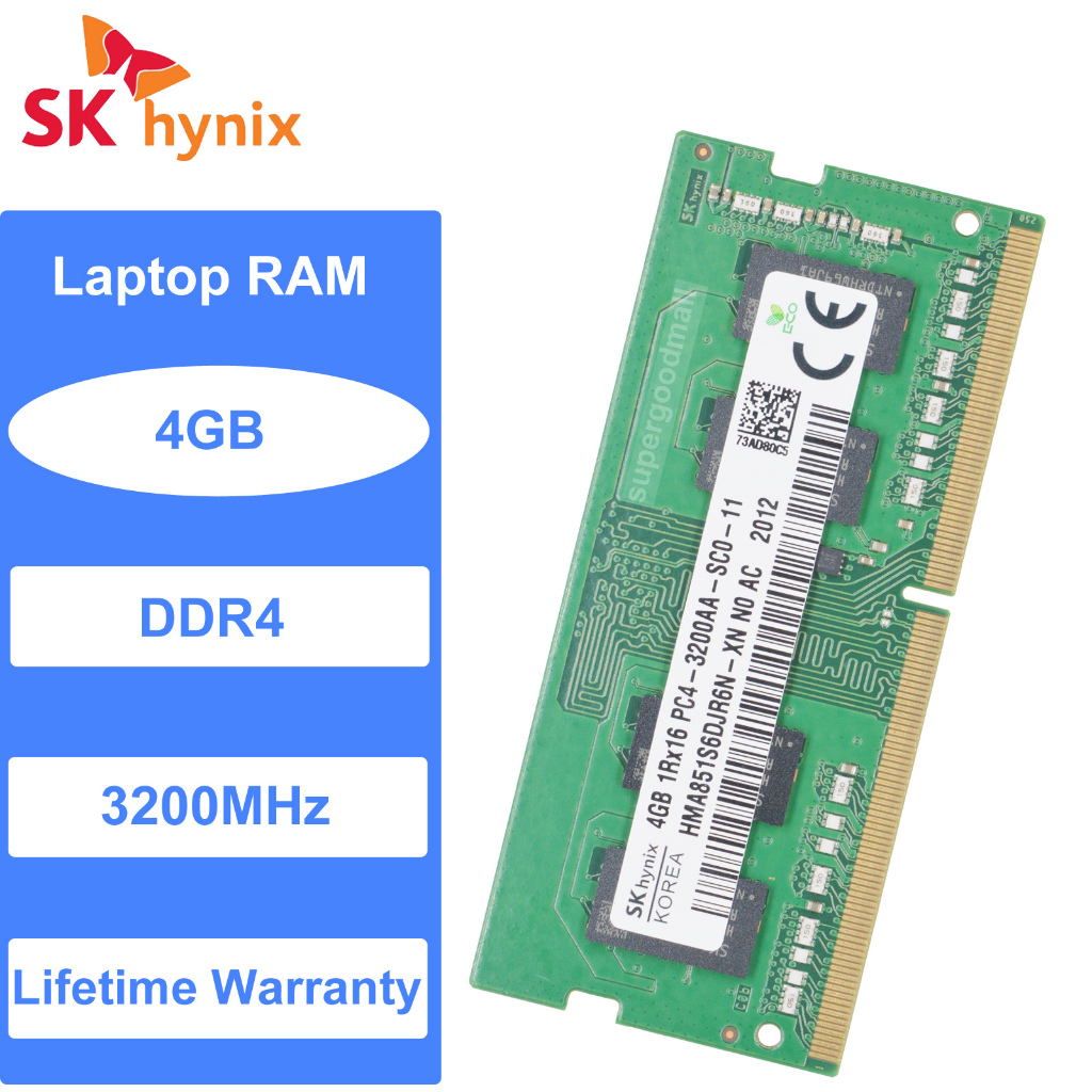 Sk Hynix 4Gb 1Rx16 Pc4-3200 AA Ddr4-3200 Mhz 260 Pin 1 . 2 V Sodimm หน่วยความจําแล็ปท็อปโน๊ตบุ๊ค Ram Ram