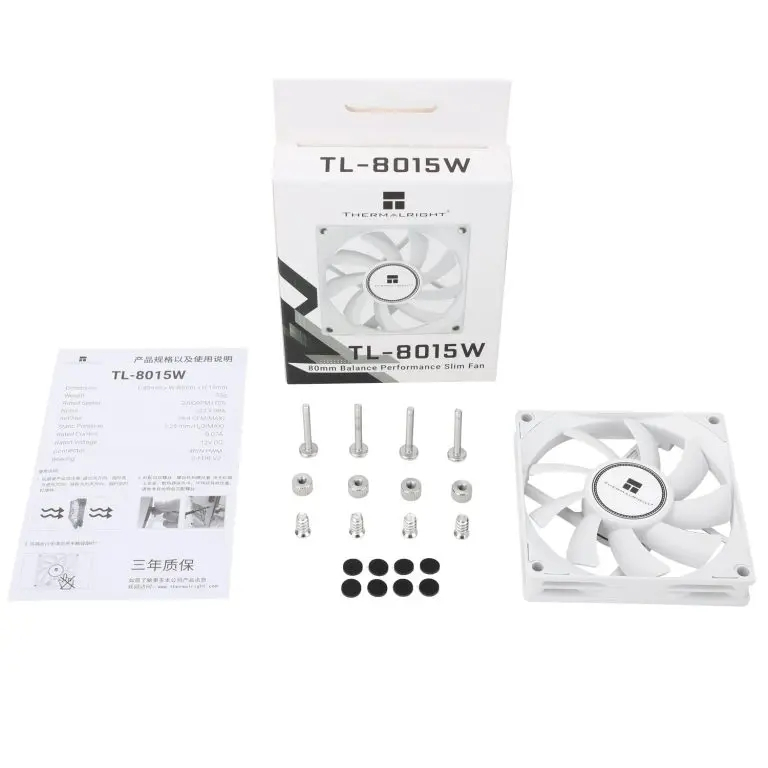 Thermalright พัดลมระบายความร้อน CPU TL-8015 TL-8015W TL-B8W TL-B8 80 มม. 8 ซม. 4PIN PWM