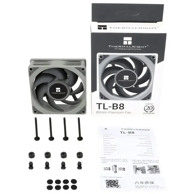 Thermalright พัดลมระบายความร้อน CPU TL-8015 TL-8015W TL-B8W TL-B8 80 มม. 8 ซม. 4PIN PWM