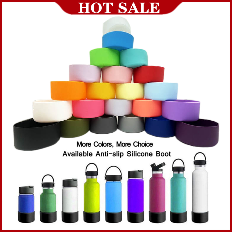 Hot BQ-12 Hydro Flask 12oz-24oz,32oz-40oz ผู้ถือซิลิโคนฐานถ้วยแผ่นกันลื่น Coaster