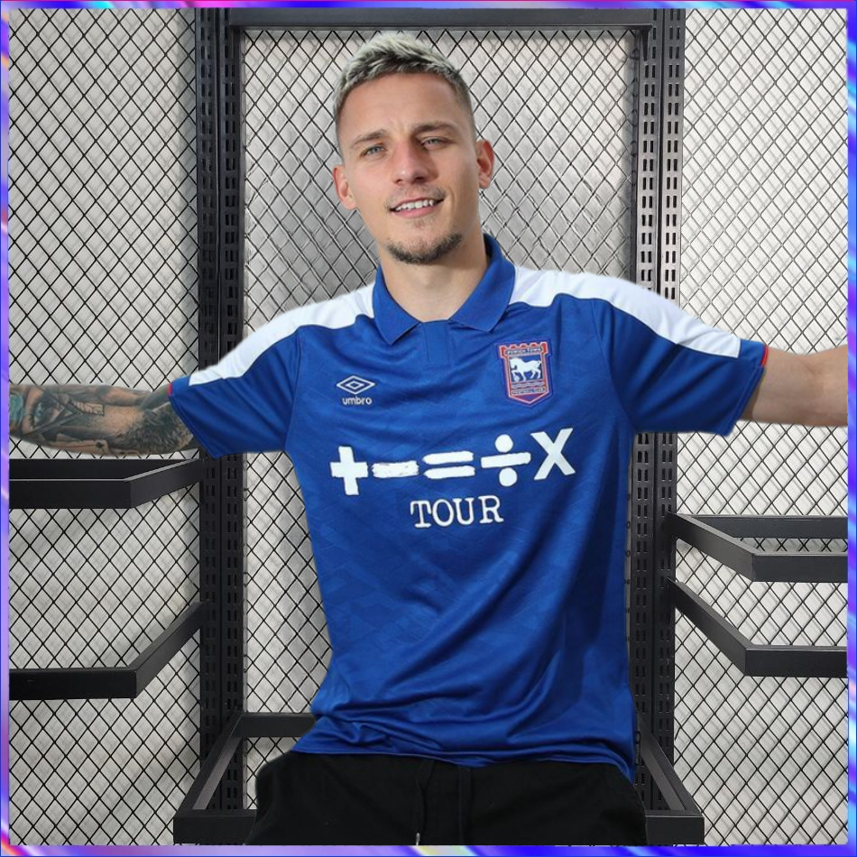 23/24ipswich Town Home Jersey เสื้อฟุตบอลผู้ชาย