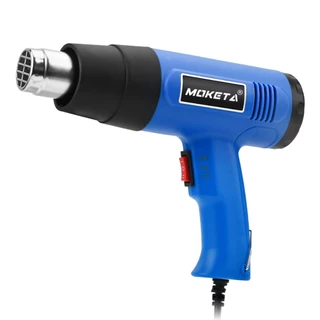 เครื่องเป่าลมร้อน 2000w 220v ปืนเป่าลมร้อน ปืนลมร้อน อุณหภูมิต่ำ 300℃ อุณหภูมิสูง 550℃