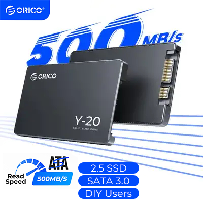 ORICO 2.5 นิ้ว SATA SSD 1TB 2TB 4TB ความจุสูง 2.5 นิ้ว SATA3.0 SSD ภายใน เหมาะสำหรับผู้ใช้งาน DIY (Y-20)