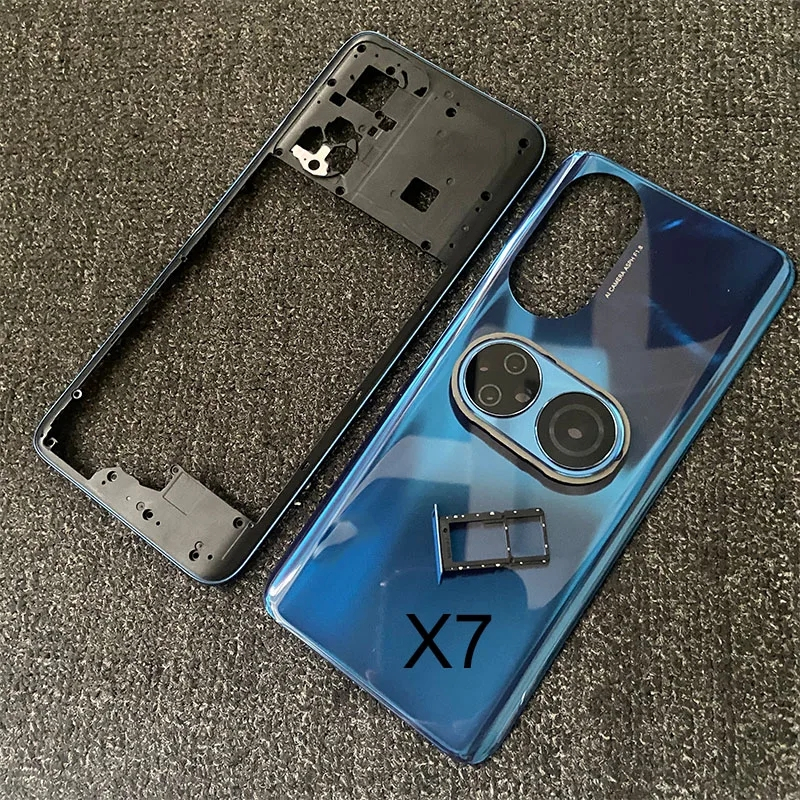 ฝาครอบแบตเตอรี่ กรอบกลาง ด้านหน้า และด้านหลัง สําหรับ Huawei Honor X7 CMA-LX2 CMA-LX1 CMA-LX3