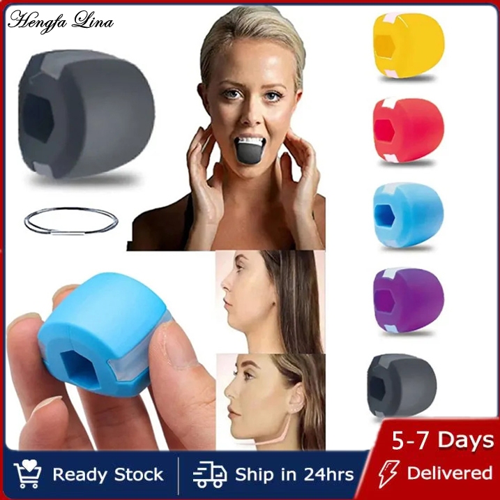 Hengfa Lina Tsang Jaw ลูกบอลออกกําลังกายเกรดอาหารซิลิกาเจล JawLine การฝึกกล้ามเนื้อฟิตเนส Ball คอ Fa