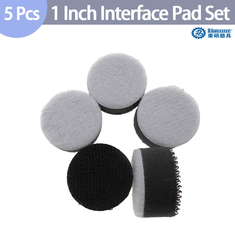 5 ชิ้น 1 นิ้วเบาะ Hook Loop Interface pad 25 มม.โฟมนุ่มชั้น Buffering Pad สําหรับเจาะ Rotry เครื่องมือแผ่นหลังแผ่นขัด
