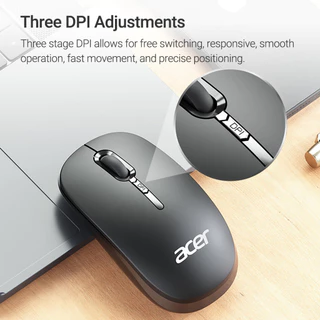 Acer M153 เมาส์ไร้สาย เมาส์ปิดเสียง การปรับ DPI สามระดับ การเชื่อมต่อไร้สาย 2.4G Wireless Mouse การเล่นเกม / สํานักงาน