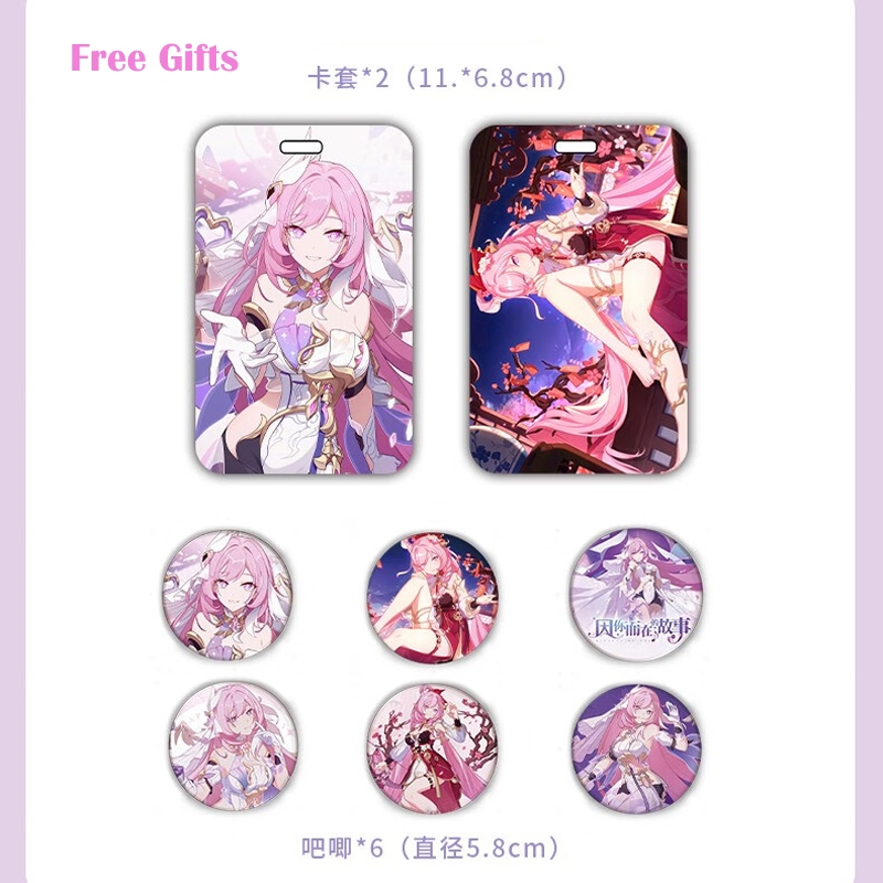 【ฟรีของขวัญ】Honkai Impact 3 Elysia หูฟังบลูทูธไร้สาย 5.3 พร้อมปลายหูฟัง ลดเสียงรบกวน ความล่าช้าต่ํา คุณภาพเสียง HiFi พร้อมป้าย Elysia