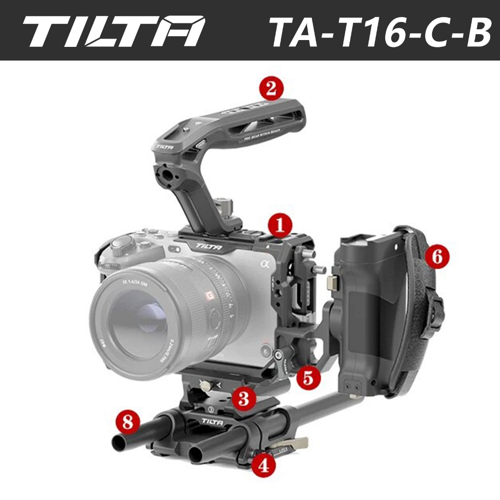 Tilta TA-T16-C-B กรงกล้อง แบบเต็ม น้ําหนักเบา สําหรับ Sony FX3 FX30 Pro FX3 FX30