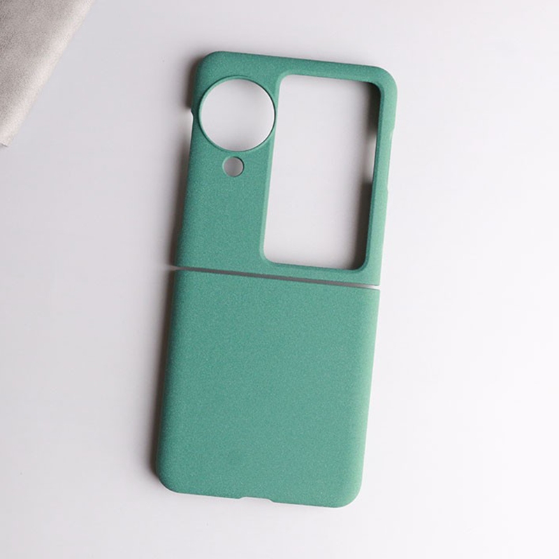 สําหรับ OPPO Find N3 Flip พลิก เคส PC แข็ง ด้านหลัง ทราย บาง เคสโทรศัพท์