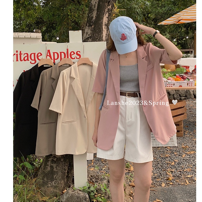 พร้อมส่ง MSD Blazer เบลเซอร์ สูทแขนสั้น เสื้อสูทเบลเซอร์