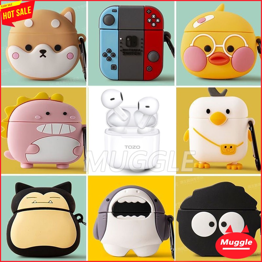เคส TOZO A3 PRO เคสซิลิโคนนิ่ม  เคสป้องกันหูฟังลายการ์ตูน สําหรับหูฟังบลูทูธไร้สาย TOZO A3 TOZO A3 P