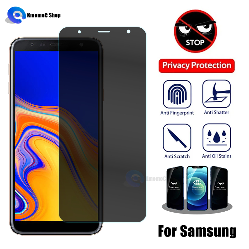 ป้องกันการแอบมอง เพื่อความเป็นส่วนตัว (ฟิล์มกันเสือก) สําหรับ Samsung Galaxy S24 S23 S22 S21 S20 FE A2 Core M55 M15 M34 M54 M14 J4 J6 Plus J2 J7 J8 Duo A8s A6s A9 A7 A8 A8 Star Plus 2018 5G