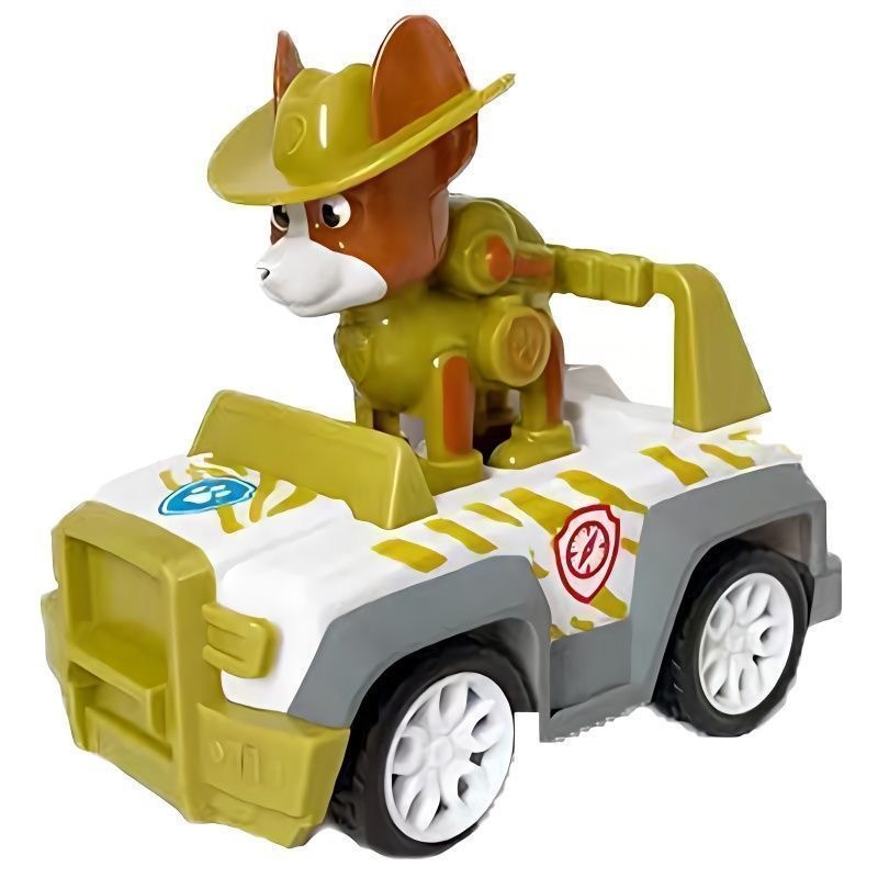 ของเล่นรถ PAW Patrol รถดึงกลับ Tracker Apollo Ryder รุ่นเด็กของเล่นเพื่อการศึกษา