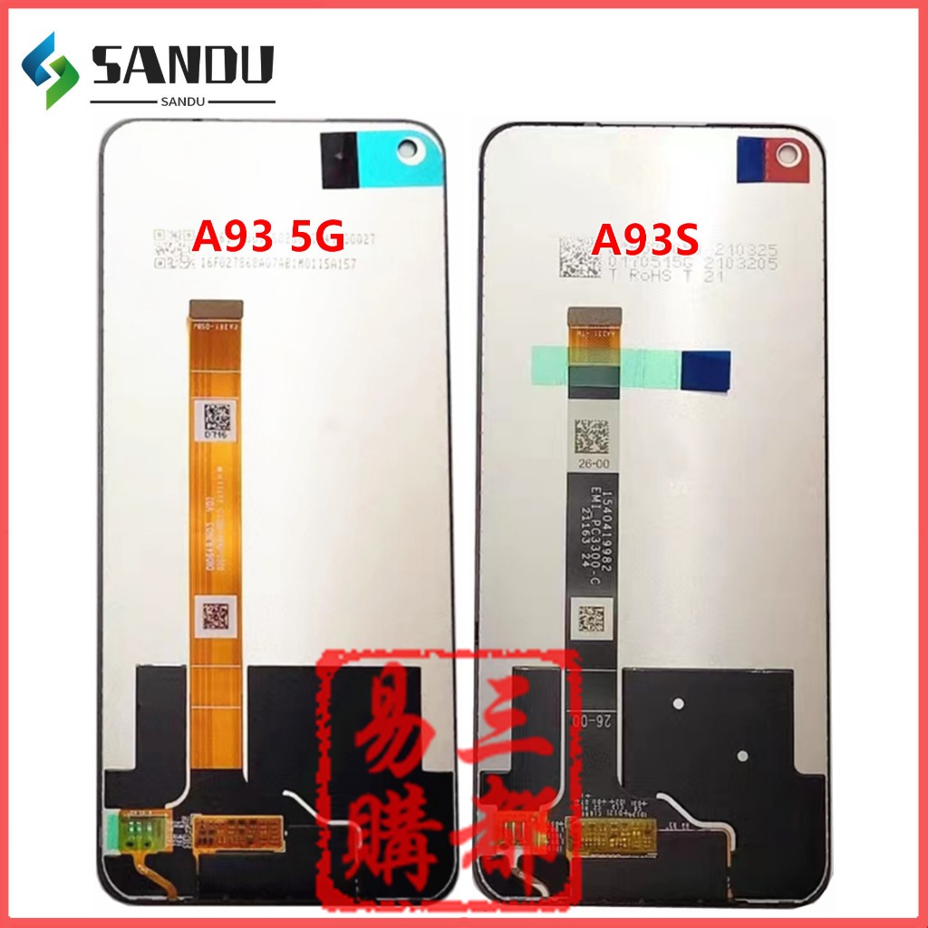 เหมาะสําหรับ OPPO A92S A93S A97 A93 5G ชุดหน้าจอ LCD หน้าจอแสดงผล LCD