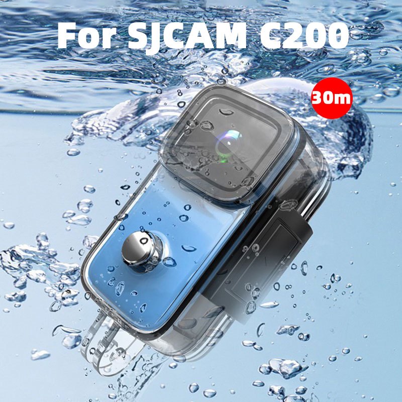Sjcam C200 เคสกันน้ํา 30M เคสกันน้ําใต้น้ําสําหรับ SJCAM C200 / C200 pro กล้องแอคชั่นแคมเมรา