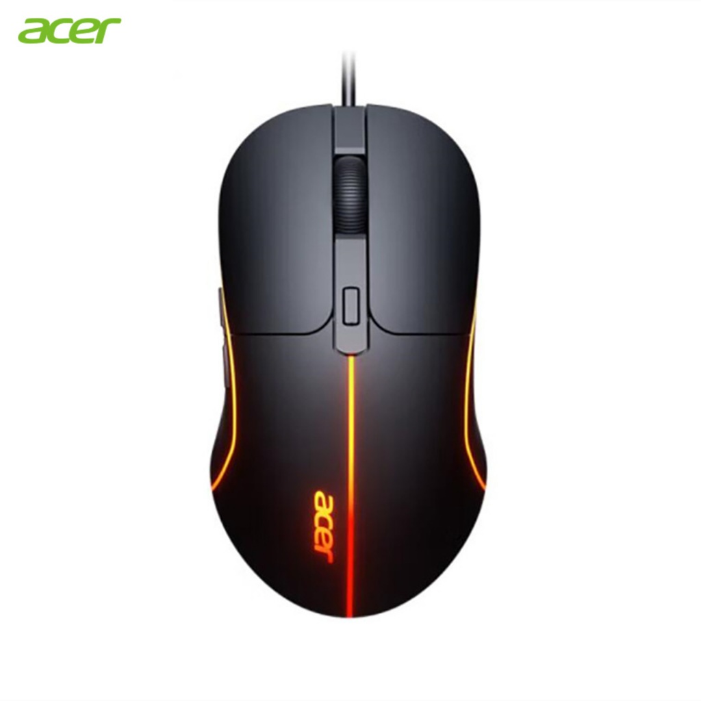 Acer เมาส์มีสาย USB M115 เอฟเฟคไฟ 800 1600 2400 3200DPI หลากสี สะดวกสบาย ทนทาน ส