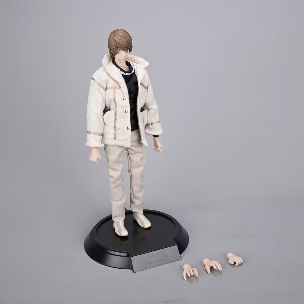 30 ซม.Death Noteเสื้อผ้าจริงYagami Light Lเคลื่อนย้ายได้Action Figureเครื่องประดับFigurinesของเล่น