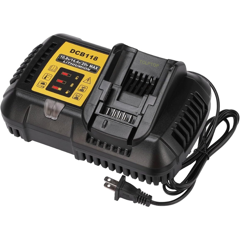 DCB102 DCB112 DCB118 เครื่องชาร์จแบตเตอรี่ 2 พอร์ต USB สําหรับ Dewalt 10.8V 14.4V 18V 20V 60V แบตเตอรี่ลิเธียม