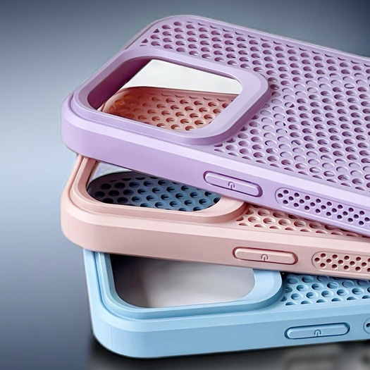 【Cellular cooling PC hard case/Purple】เคส compatible for iphone 12 13 14 15 pro max case