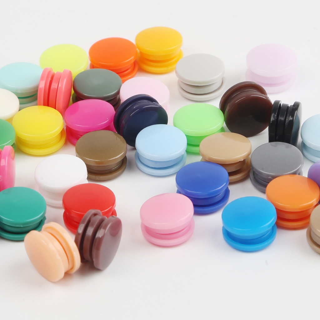 20 ชุด 12 มม.อุปกรณ์เสริมเสื้อผ้ารอบพลาสติก Snaps ปุ่ม Fasteners T5 สําหรับเสื้อผ้าเด็กทารกคลิปผ้านวมแผ่นปุ่ม