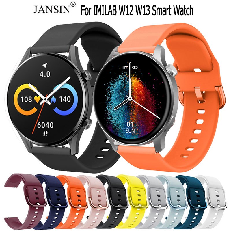 สาย IMILAB W13 สายนาฬิกา ซิลิโคน สำหรับ imilab w13 w12 นาฬิกาสมาร์ทวอทช์