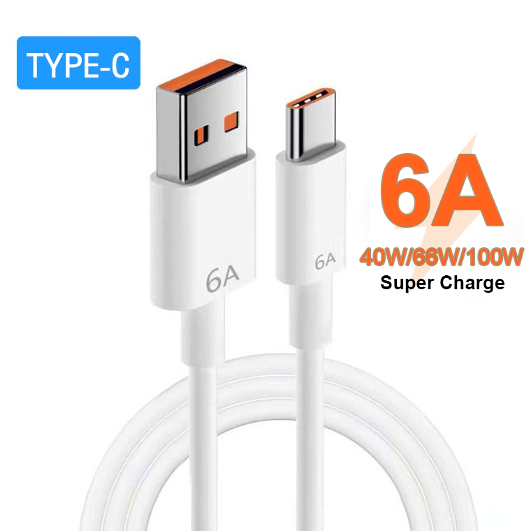 คุณได้รับ ของขวัญ 1 ชิ้น，สายซิลิโคนสำหรับมัดรวมสายชาร์จ，สายชาร์จ 6A Type-C Cable 66W/100W สายชาร์จสำหรับMate 30 40 Pro P20 P30 P40 Pro Nova 8 Se