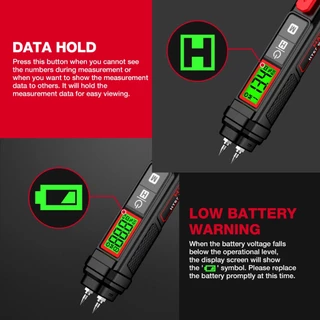 Habotest HT67 เครื่องวัดความชื้นดิจิทัล ชนิดปากกา หน้าจอ LCD ชนิดเข็ม ไม้ แดมเปอร์ เครื่องตรวจจับความชื้นคอนกรีต ซีเมนต์อิฐ สําหรับไม้