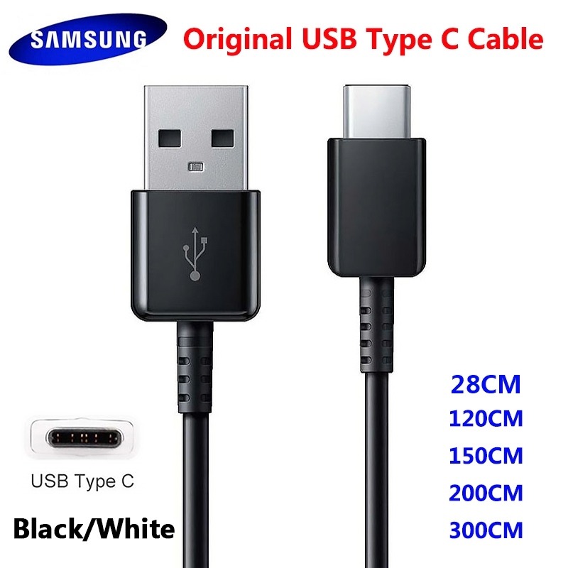 Samsung USB C สาย 0.2/1.2/2/3M USB 3.1 TYPE-C Fast สายชาร์จข้อมูลสําหรับ Samsung Galaxy A52 A31 A41 