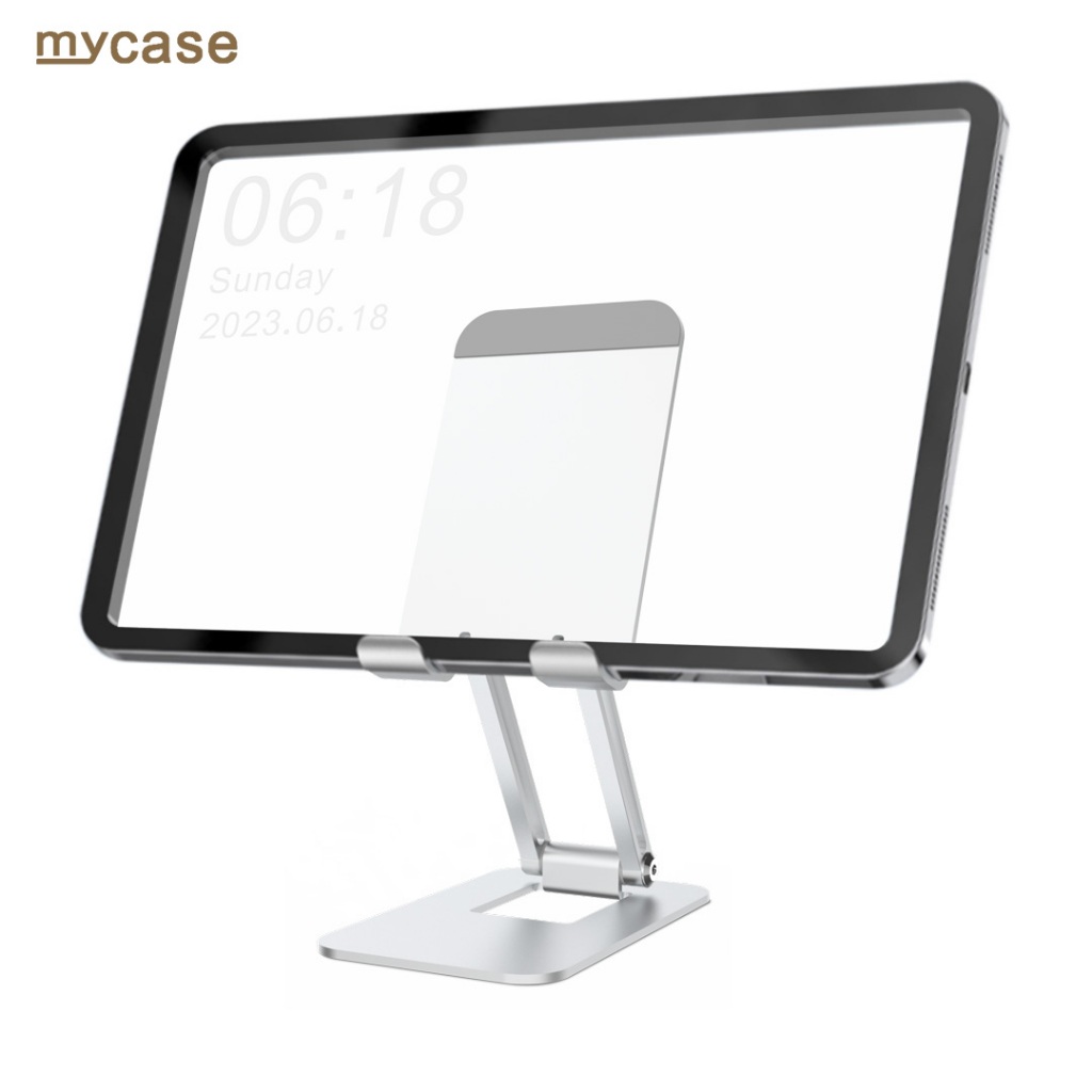 Mycase ขาตั้งโทรศัพท์มือถือ แท็บเล็ต อลูมิเนียม ขนาดเล็ก แบบพกพา พับได้