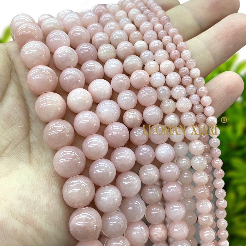หินธรรมชาติสีส้มหยกเลียนแบบ Sunstone หลวมรอบหิน Spacer ลูกปัดสําหรับเครื่องประดับทํา DIY สร้อยข้อมือ Charms อุปกรณ์เสริม