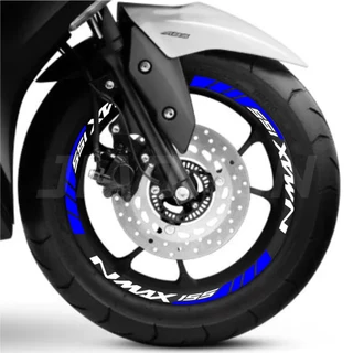 สติกเกอร์สะท้อนแสง ขนาด 13 นิ้ว สําหรับติดขอบดุมล้อรถจักรยานยนต์ Yamaha Nmax 125 150 155
