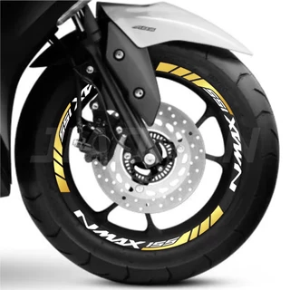 สติกเกอร์สะท้อนแสง ขนาด 13 นิ้ว สําหรับติดขอบดุมล้อรถจักรยานยนต์ Yamaha Nmax 125 150 155
