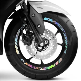 สติกเกอร์สะท้อนแสง ขนาด 13 นิ้ว สําหรับติดขอบดุมล้อรถจักรยานยนต์ Yamaha Nmax 125 150 155