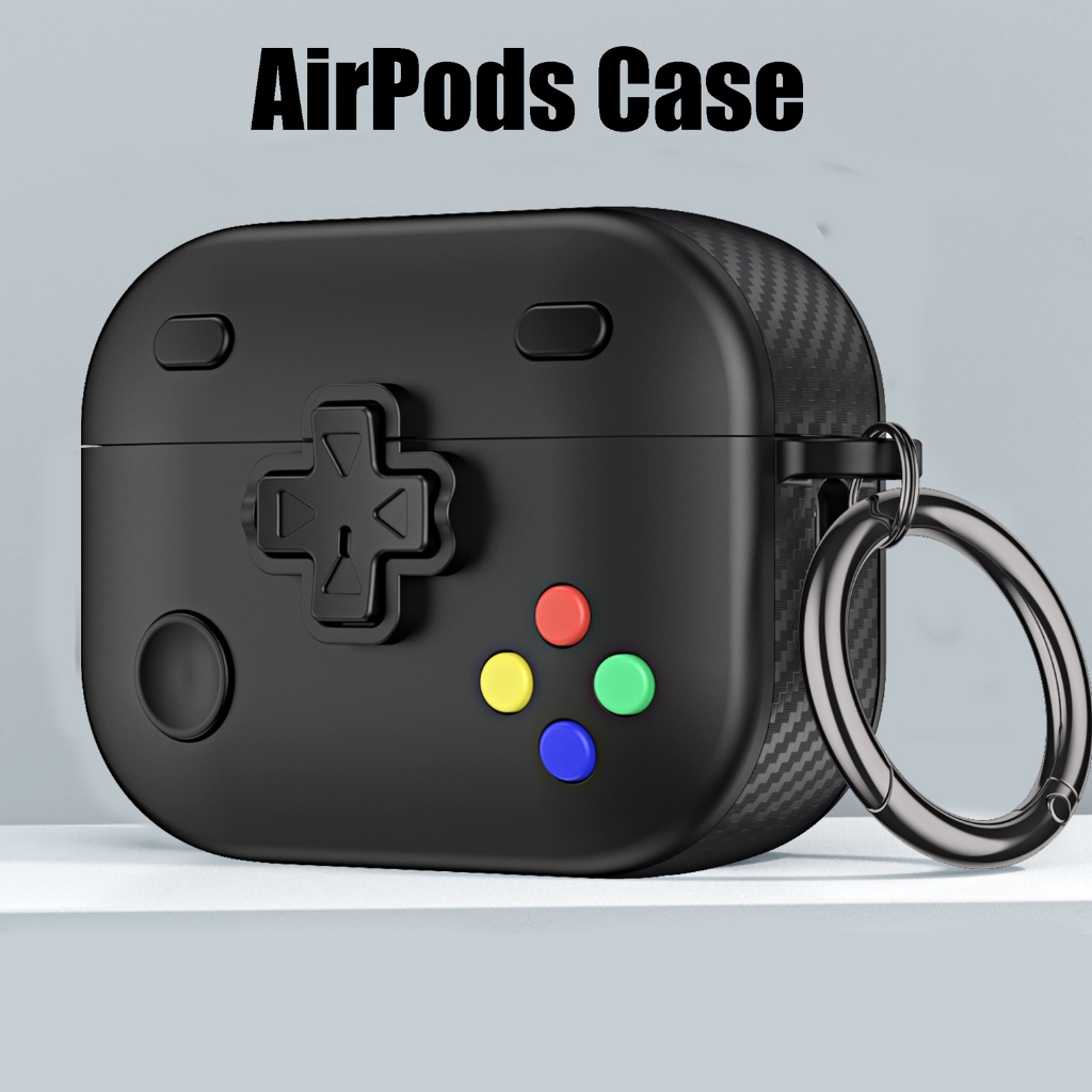 Mango กรณีปลอกสําหรับ AirPods 1 2 3 4 Pro 2 กรณีปลอก Gen 2 3 4 2nd 3rd 4th เกราะกรณีเกม Controller รูปร่างล็อคฝาปิดปลอดภัยล็อคคลิป Auto Pop-Out ฝาปิดด้านหน้า