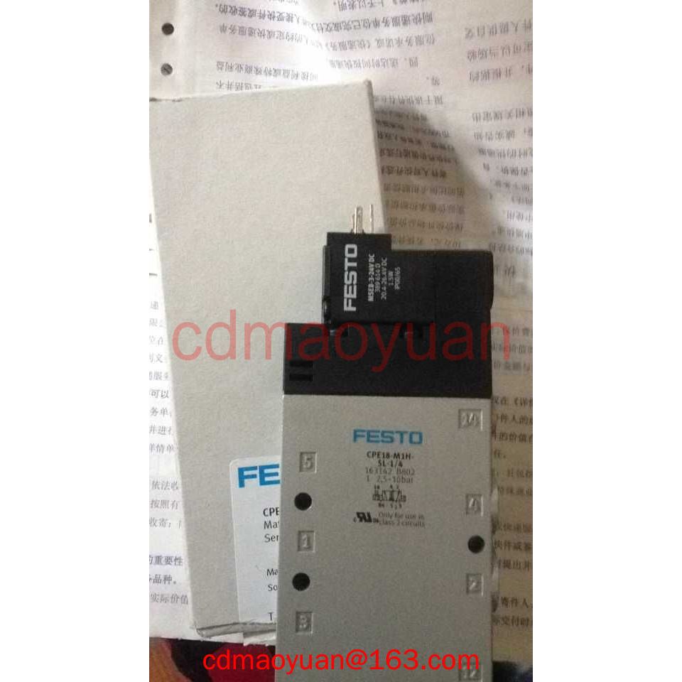 Festo FESTO 163142 Cpe18-m1h-m1h-5l-1/4-m2h-5j-1/4 CPE18-M3H-5L-1/4 163786 163763Brand New