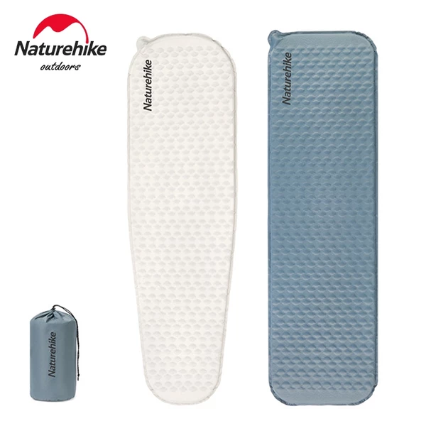Naturehike Fish Bone Self-inflatting Pad Ultra-light แบบพกพา Inflatable ที่นอนเต็นท์ Sleeping Pad Outdoor Camping Mat Travel Beach Mat CNK2300DZ013