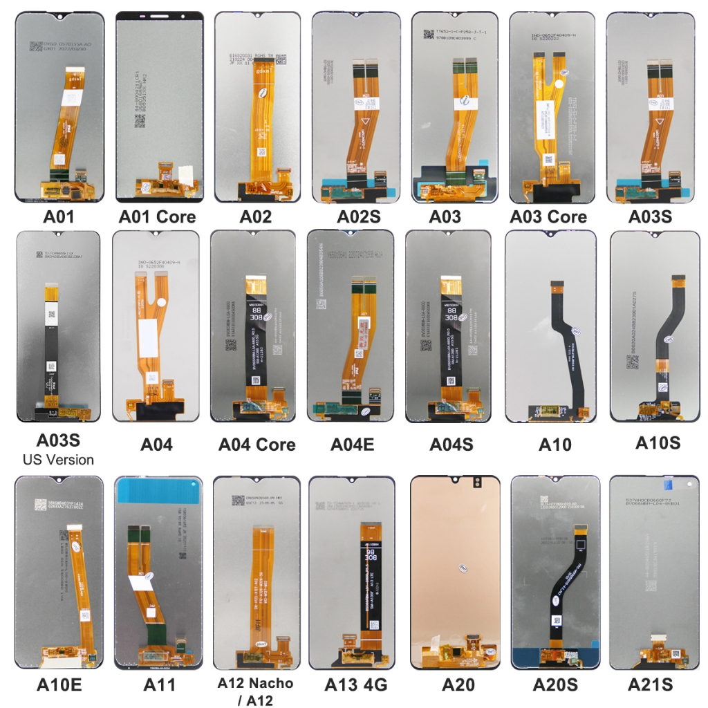 LCD สําหรับ Samsung A10 A10S A10S A20 A12 LCD A01 Core A02 A02S หน้าจอ A03 A03S A04 A04E A04 A11 A21