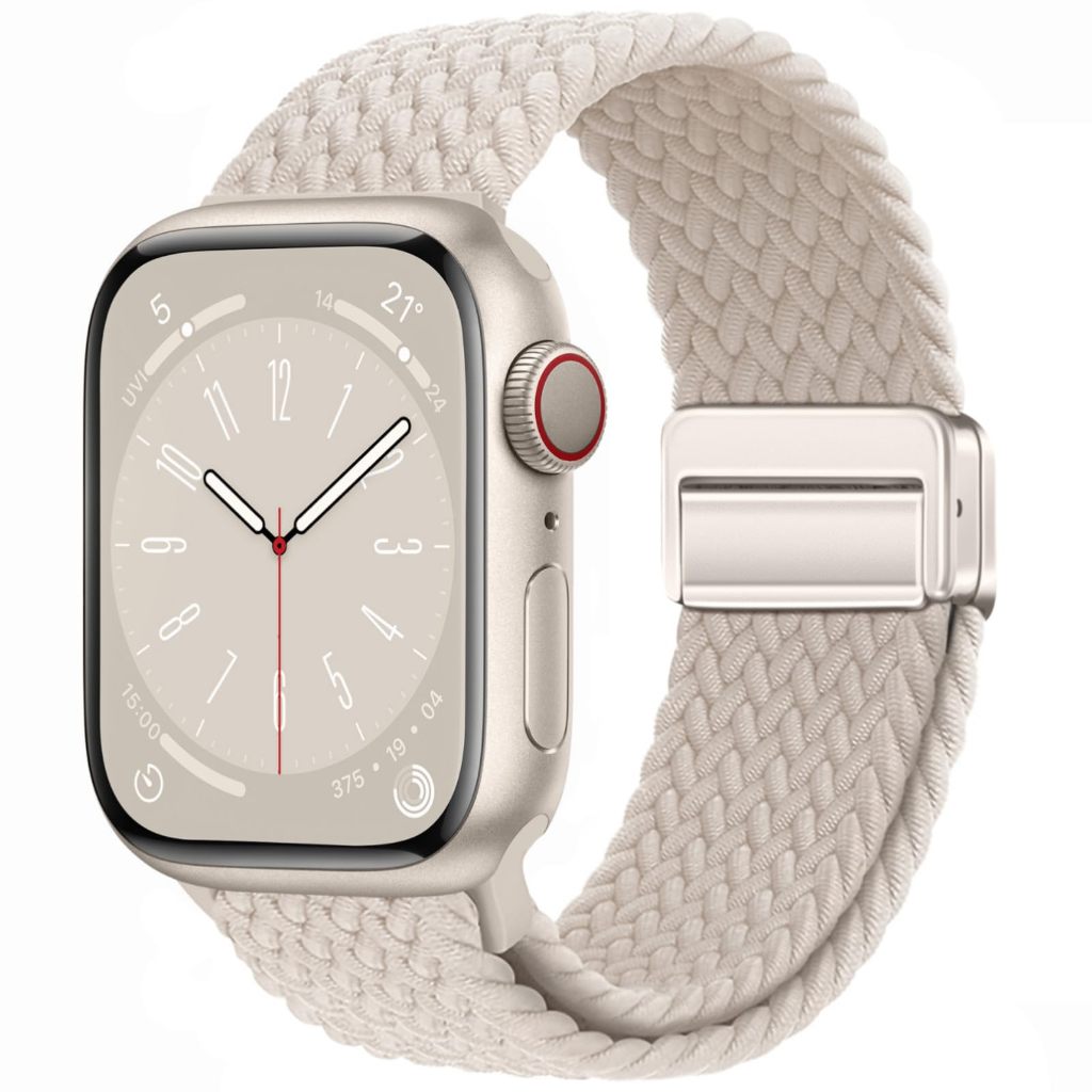 สายนาฬิกาข้อมือไนล่อนถัก แม่เหล็ก สําหรับ Apple Watch 9 8 7 45 มม. 41 มม. Ultra 2 49 มม. iWatch 6 5 4 3 SE2 44 มม. 40 มม.