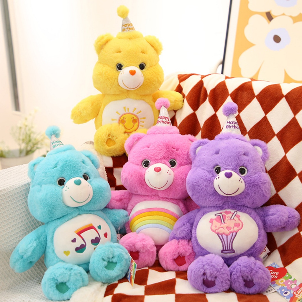 【จัดส่ง 24 ชั่วโมง】Beautiful station carebears ตุ๊กตาหมีแคร์แบร์ 33 ซม. มีให้เลือก 4 แบบ ของขวัญวันเกิด สินค้ามาใหม่