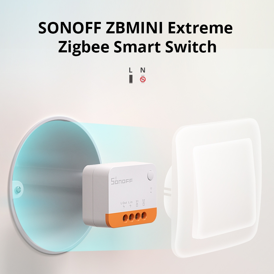Sonoff ZBMINIL2 Zigbee โมดูลสวิตช์ไร้สาย 2 ทาง ควบคุมผ่านแอพ eWeLink