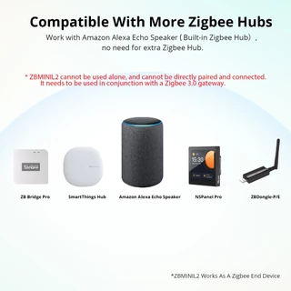 Sonoff ZBMINIL2 Zigbee โมดูลสวิตช์ไร้สาย 2 ทาง ควบคุมผ่านแอพ eWeLink