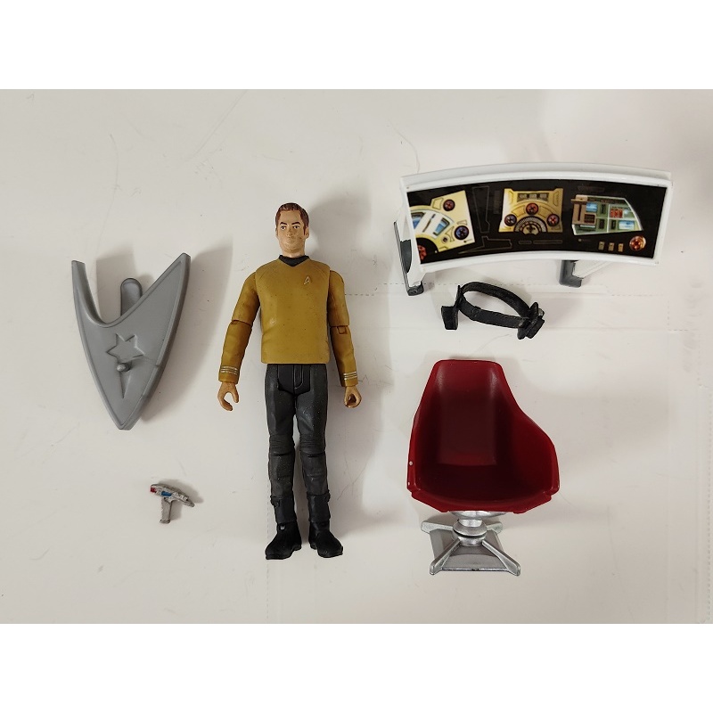 ของเล่นฟิกเกอร์ Star Trek Series Kirk W/Accessories PVC ขนาด 3.75 นิ้ว สําหรับเด็ก