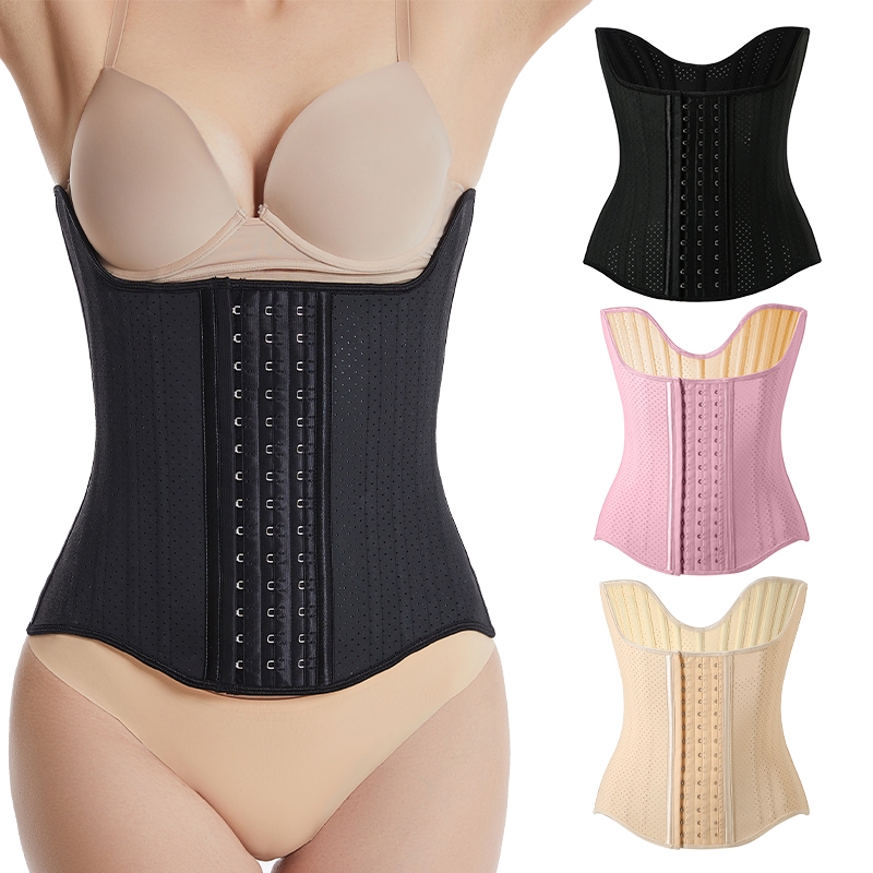 Wechery คอร์เซ็ท 25 เหล็ก บอนด์ ยาง เอว เทรนเนอร์ ผู้หญิง กระชับสัดส่วน คาดเอว หน้าท้อง ที่กันจอน กระชับสัดส่วน ร่างกาย