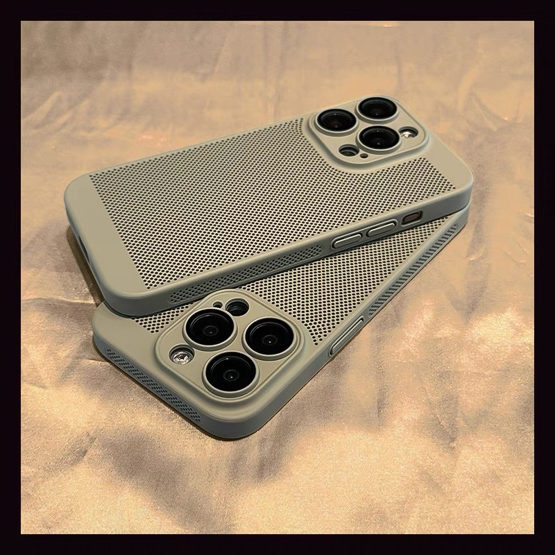 【Cellular cooling/ultra-thin/ PC hard case/Titan Gray】เคส compatible for iPhone se2020 7 8 plus 11 12 13 14 15 pro max case